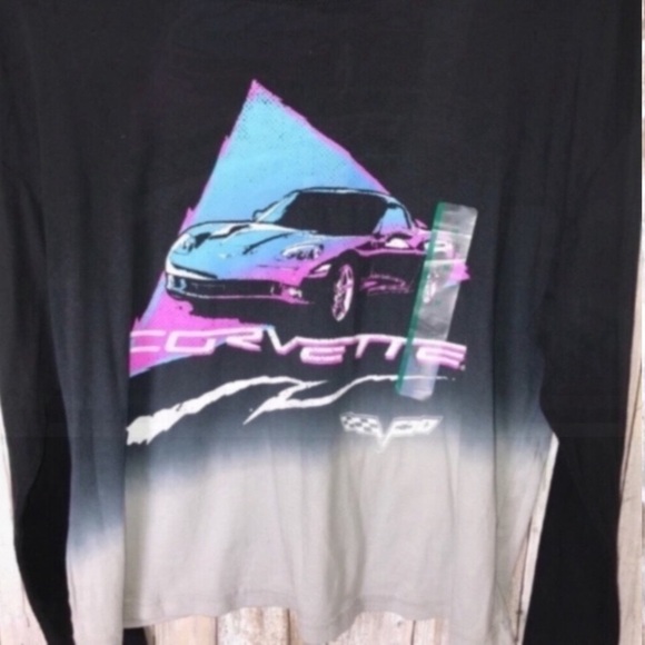 GM Corvette Ombré Long Sleeve Tee - Picture 3 of 6